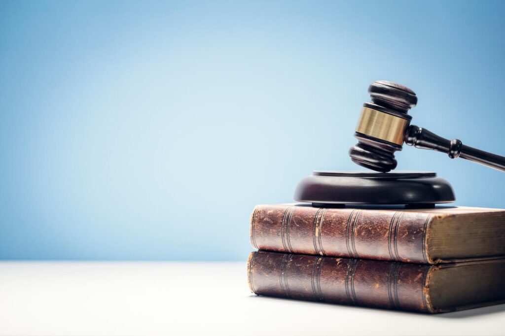 Judge's gavel and law books Judge's gavel and law books