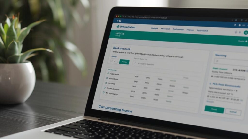 laptop showing bank account, hidden income in kansas divorce