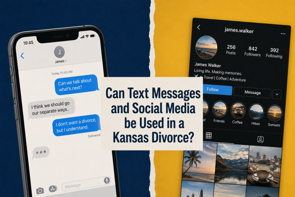 Can Text Messages and Social Media Be Used in a Kansas Divorce?