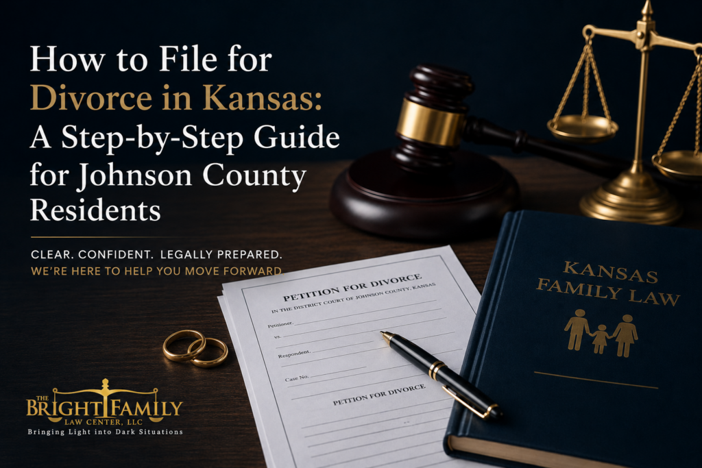 how to file for divorce in kansas: a step by step guide with gavel and scales