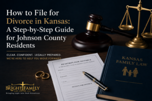 how to file for divorce in kansas: a step by step guide with gavel and scales