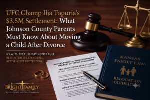 Ilia Topuria divorce settlement- what kansas parents must know about child relocation