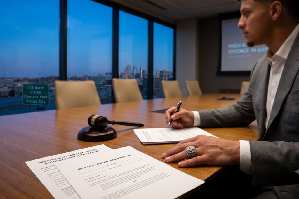 high asset divorce child custody Kansas